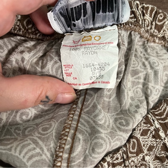 Vintage Boho Patterned High Waisted Pants - Picture 9 of 9